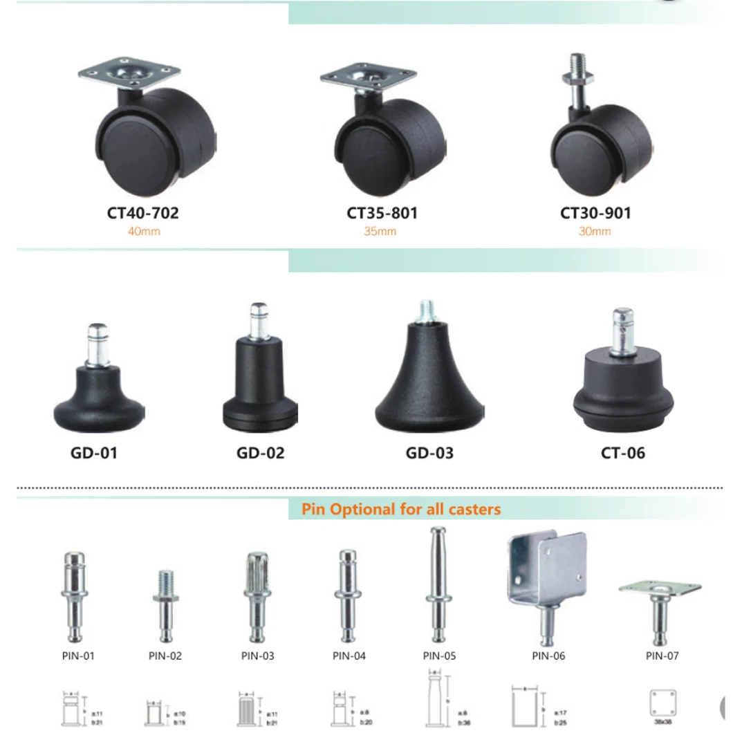 Special Use in Lab Chairs Furniture Nylon Swivel Caster