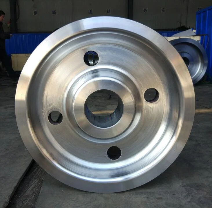 Professional Forging Industrial Steel Railway Cart Overhead Crane Rail and Overhead Crane Wheels